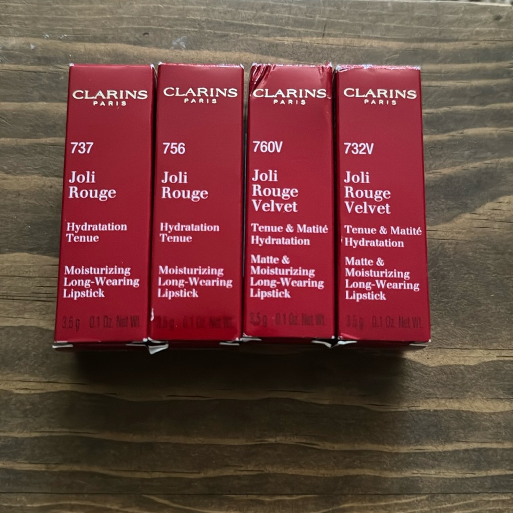 Clarins Paris Lipsticks.